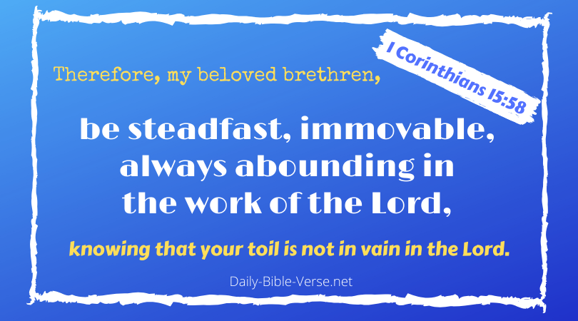 1Corinthians15 58