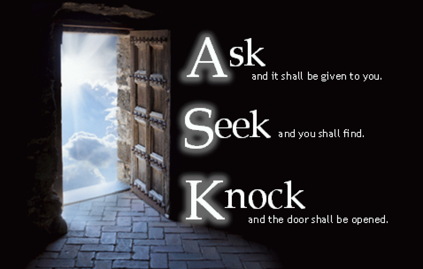 ask seek knock