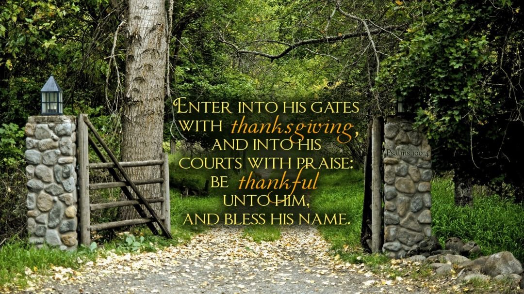 enter His gates
